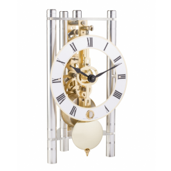 Reloj de Mesa 3 Pilares Plateados HERMLE (23023-x40721)